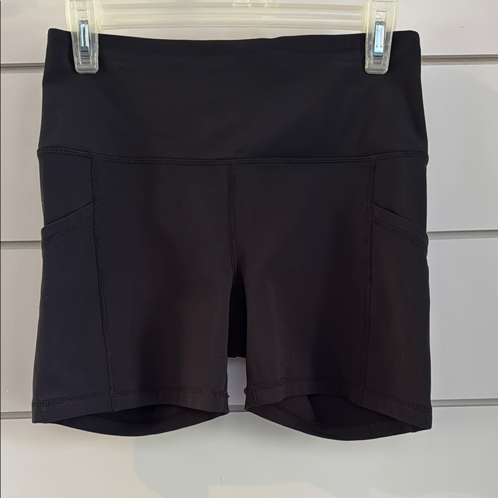 Yogalicious Black High-Waisted Bike Shorts